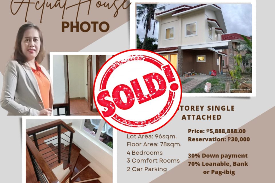 Two Storey Single Attached House & Lot